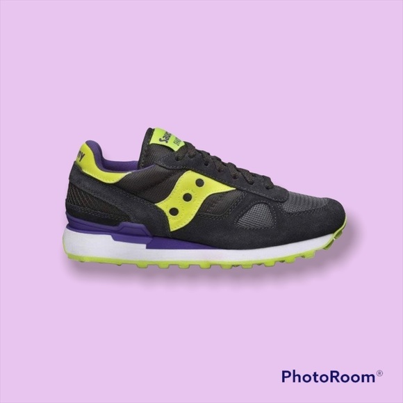 Saucony Shoes - Saucony Women's Grey Green Purple Shadow XT600 Retro Sneakers Size 9
